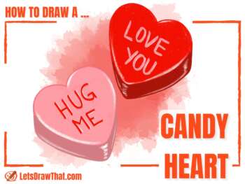 Candy Heart Drawing - step-by-step-drawing tutorial featured image