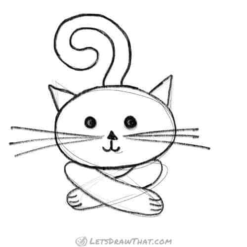 How To Draw A Cat Using Simple Shapes Let S Draw That