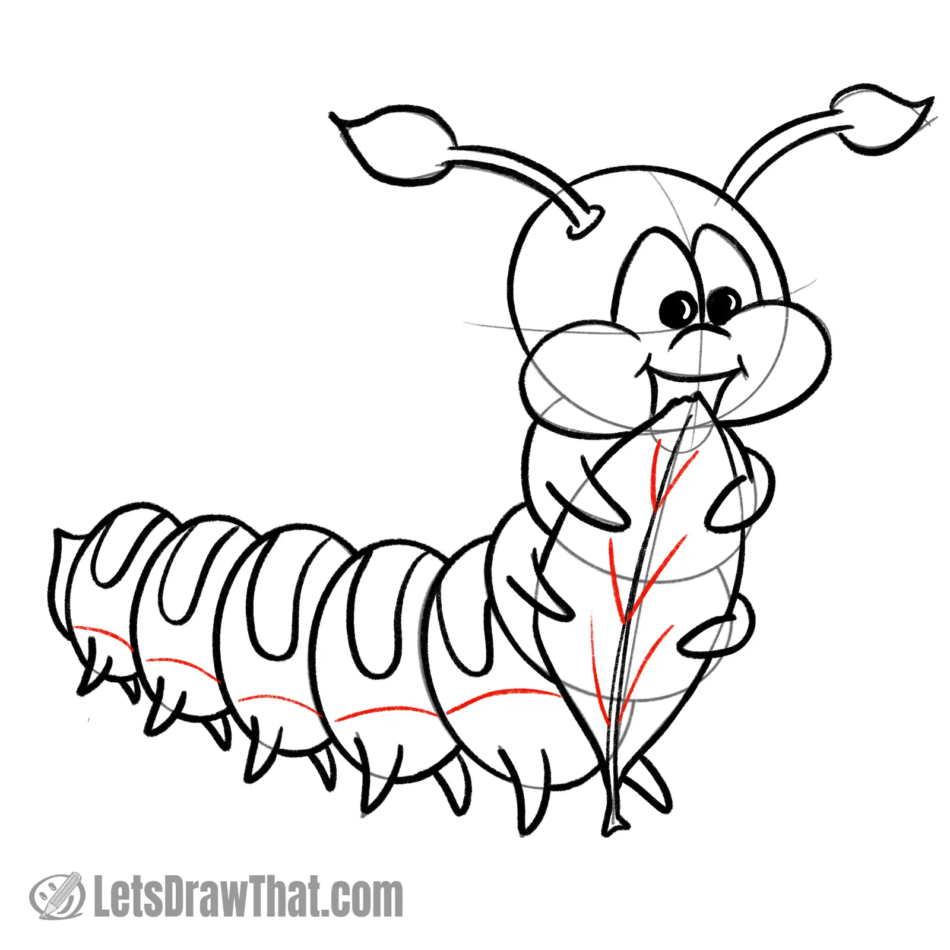 Drawing step: Add final details