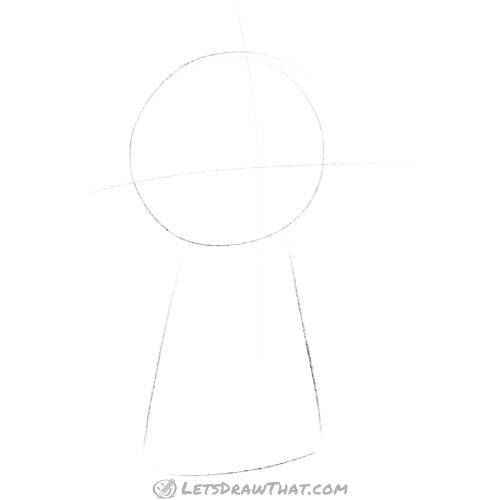 Drawing step: Sketch the basic body proportions