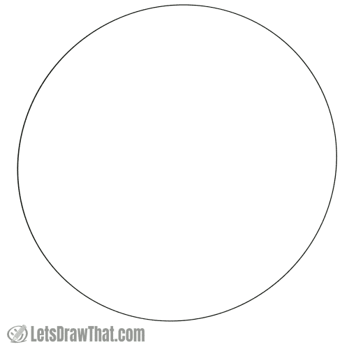 Drawing step: Draw a circle