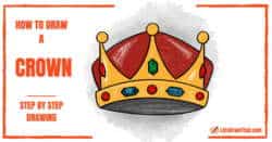 How To Draw a Crown – An Easy Crown Drawing Step-by-Step - step-by-step-drawing tutorial featured image