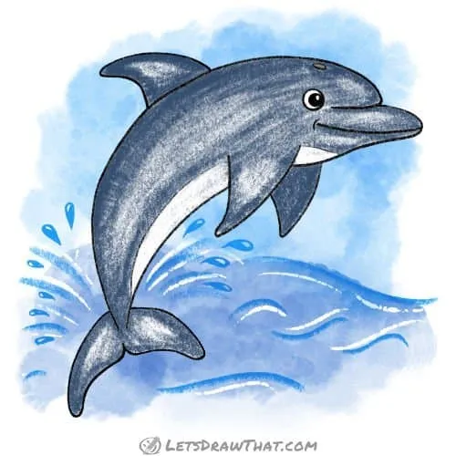How to Draw a Dolphin: An Easy Guide | Skip To My Lou