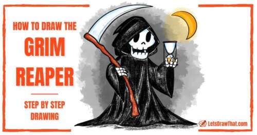 How To Draw The Grim Reaper - step-by-step-drawing tutorial featured image