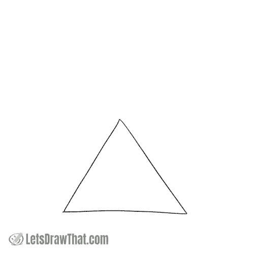 Drawing step:  Draw a triangle