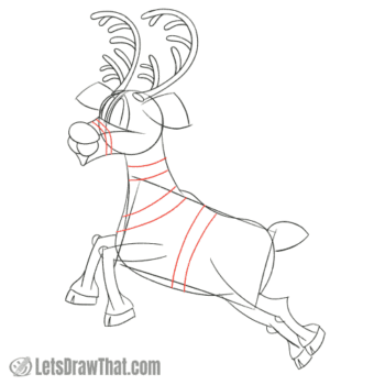 How to Draw a Reindeer + How to Draw Rudolph for Christmas