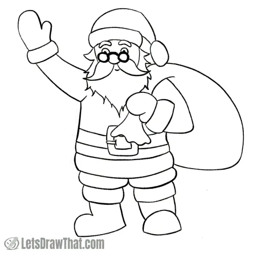 How to Draw Santa Claus - Easy Drawing Art-saigonsouth.com.vn