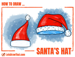 2 Ways How to Draw a Santa Hat – Simple Santa Hat Drawing Step By Step - step-by-step-drawing tutorial featured image