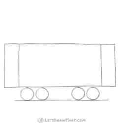 How to Draw a Train: Step by Step From Simple Shapes
